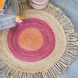 Art Avenue Carmine Brown & Pink Round Jute Rug-picture-20
