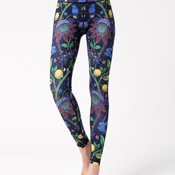 JC Collection Women Floral Printed Ankle-Length Gym Tights-picture-7