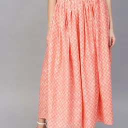 RARE Printed Flared Maxi Skirt-picture-31