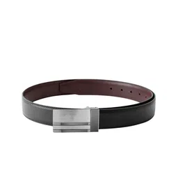 ZEVORA Men Textured Leather Reversible Belt image 5