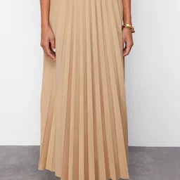 Trendyol Accordian Pleated Flared Maxi Skirt-picture-14