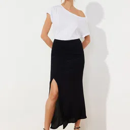 Trendyol Straight A Line Midi Skirt-picture-5