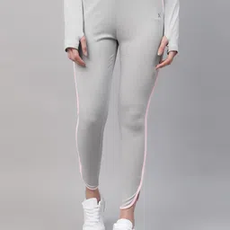 HRX by Hrithik Roshan Women Grey Melange Ankle Length Training Tights-image-93