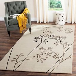 IMRA CARPET Grey Floral Woollen Carpet-picture-14