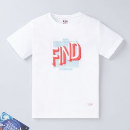 Ed-a-Mamma Boys White Typography Printed T-shirt-picture-26