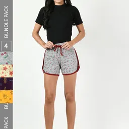 BAESD Women Pack Of 4 Conversational Printed High-Rise Pure Cotton-picture-38