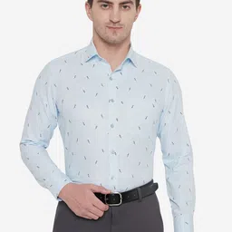 Greenfibre Men Slim Fit Printed Formal Shirt-picture-39