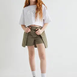 Koton Girls Pure Cotton Mini Skorts-picture-56