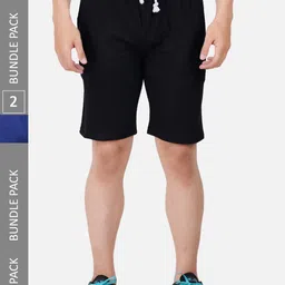 PRIDE APPAREL Men Pack Of 2 Antimicrobial Pure Cotton Shorts-picture-35