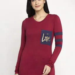 DOOR74 Women Printed Cotton T-shirt-image-57