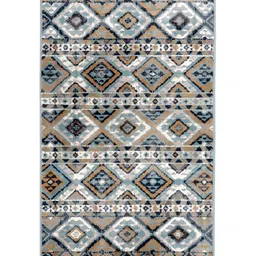 Sapana Carpet-Mats Grey & Brown Traditional No Shredding Carpet image 1