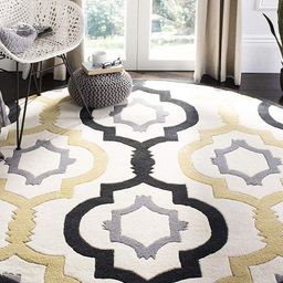 Safiya Carpet Grey & White Ethnic Motifs Woollen Carpets-picture-31
