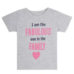 Bodycare Kids Girls Typography Printed Cotton T-shirt-picture-18