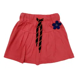 BAESD Girls Pure Cotton Pleated Knee Length Skort-picture-11