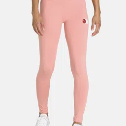 Puma Women Pink Graphic Logo Skinny Fit Tights-image-3