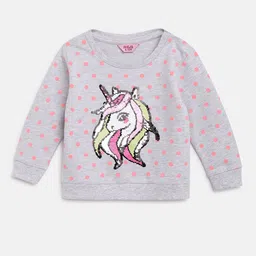 R&B Girls Grey Applique T-shirt image 1