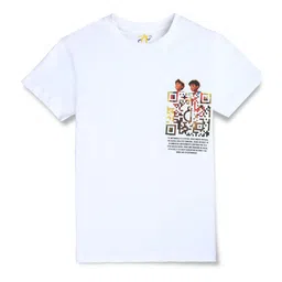 Gini and Jony Boys Round Neck Short Sleeves Graphic Printed Cotton Regular Fit T-shirt-picture-25