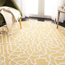 Safiya Carpet Yellow Ethnic Motifs Hand-Tufted Woollen Carpets-picture-44