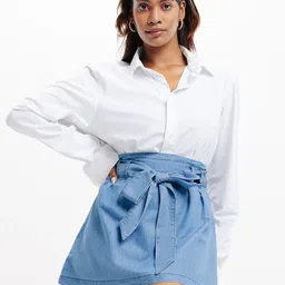 FREAKINS Pure Cotton A-Line Mini Skirts-picture-37