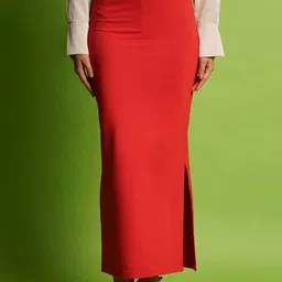 Globus High Rise Stretchable Straight Side Slit Maxi Pencil Skirt-picture-47