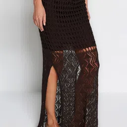 Trendyol Self-Design Straight Maxi Skirts-picture-15
