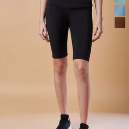 COLOR CAPITAL Pack Of 4 Slim Fit Antimicrobial Above Knee Length Gym Tights-picture-42