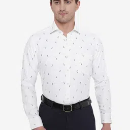 Greenfibre Men Slim Fit Printed Formal Shirt-picture-15