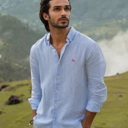 Andamen Men Blue Slim Fit Casual Shirt-picture-28