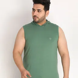 CHKOKKO Plus Men Green T-shirt-picture-22