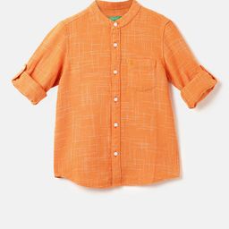 United Colors of Benetton Boys Micro Checked Casual Cotton Shirt-picture-13