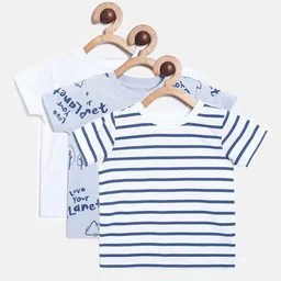 MINI KLUB Boys Pack Of 3 Printed T-shirts-image-49