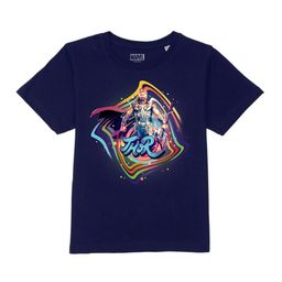 Marvel by Wear Your Mind Boys Navy Blue Thor Printed Indigo T-shirt-picture-36
