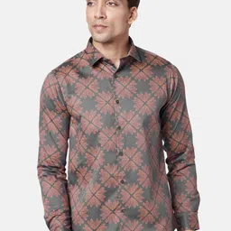 BYFORD by Pantaloons Men Slim Fit Floral Printed Cotton Casual Shirt-image-99