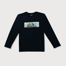 Gini and Jony Teen Boys Black Typography Applique T-shirt-picture-19