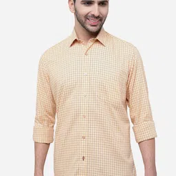 JADE BLUE Slim Fit Windowpane Checked Casual Cotton Shirt-image-38