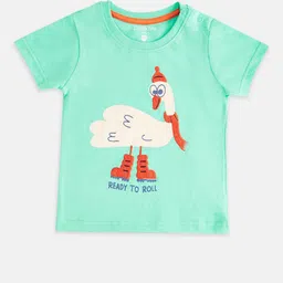 Pantaloons Baby Boys Green Printed Cotton T-shirt-picture-42