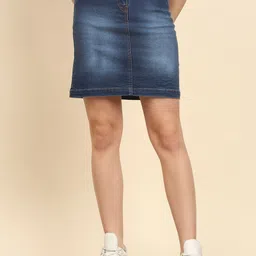 Trend Arrest Cotton A-Line Above Knee Skirt-picture-34