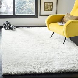 IMRA CARPET White Solid Handmade Polyester Carpet-picture-4