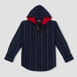 Gini and Jony Boys Striped Cotton Comfort Hooded Casual Shirt-picture-17