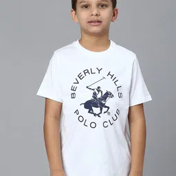 Beverly Hills Polo Club Boys Typography Printed Round Neck Cotton T-Shirt image 1
