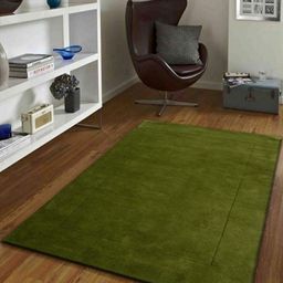 Safiya Carpet Olive Green Hand-Tufted Rectangle Shaped Woollen Carpet-picture-28