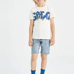 DeFacto Boys Washed Denim Shorts-picture-0