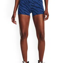 UNDER ARMOUR Women Project Rock Meridian Training Ground Printed Mid-Rise Sports Shorts-picture-13