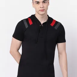 Kalt Short Sleeves Hooded T-shirt-picture-31