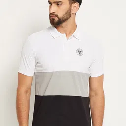 OGEN Colourblocked Polo Collar Short Sleeves T-shirt-picture-30