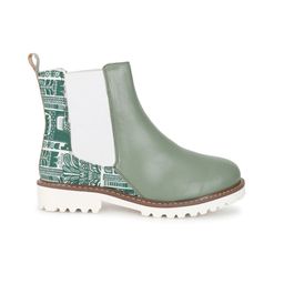 yoho Women Printed High-Top Lightweight Round Toe Block Heeled Chelsea Boots-picture-11
