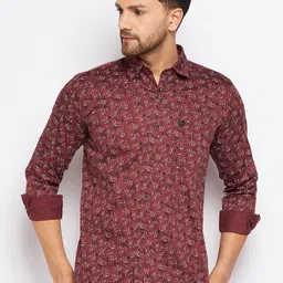 Duke Slim Fit Abstract Printed Opaque Casual Shirt-picture-39