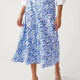 Marks & Spencer Printed Flared Maxi Skirt-picture-37
