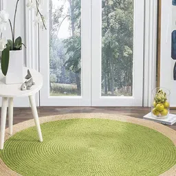 Art Avenue ORCHID Green & Brown Braided Round Jute Carpet-image-76