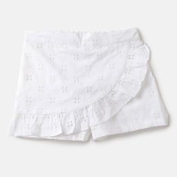 United Colors of Benetton Girls Self Design Pure Cotton Shorts-picture-7